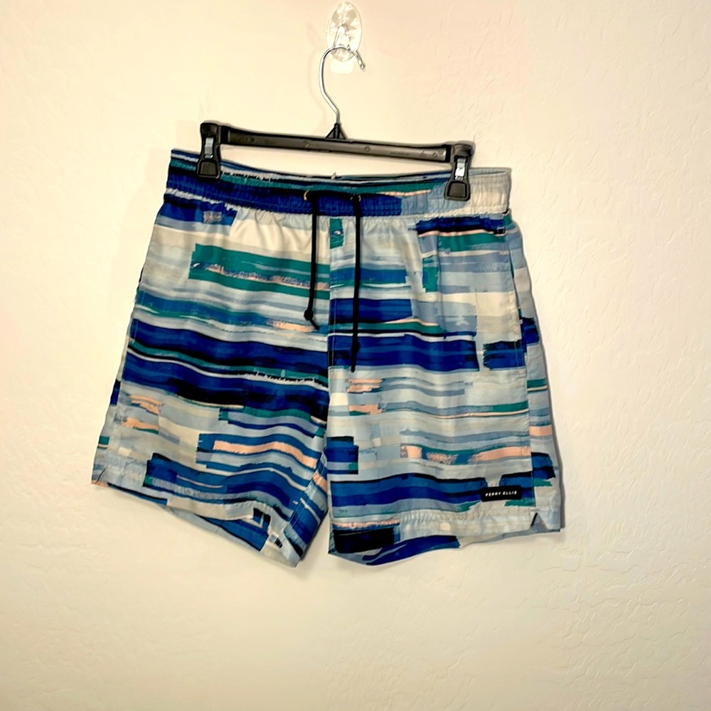 Perry Ellis swimwear, water paint pattern